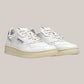 Sneakers Base In Pelle Medalist Low Man Bianco/Verde AULM LL20 Autry