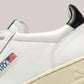 Sneakers Base In Pelle Medalist Low Man Bianco/Nero AULM LL22 Autry