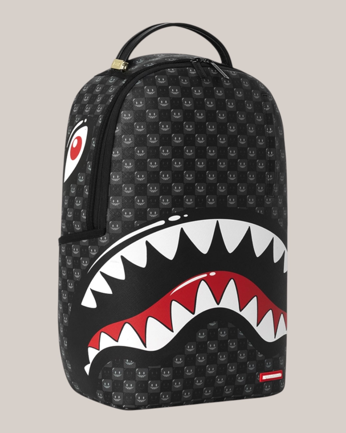 Zaino Unisex Sharks In Paris WTF Bubbly Black Check 910B8633NSZ Spayground