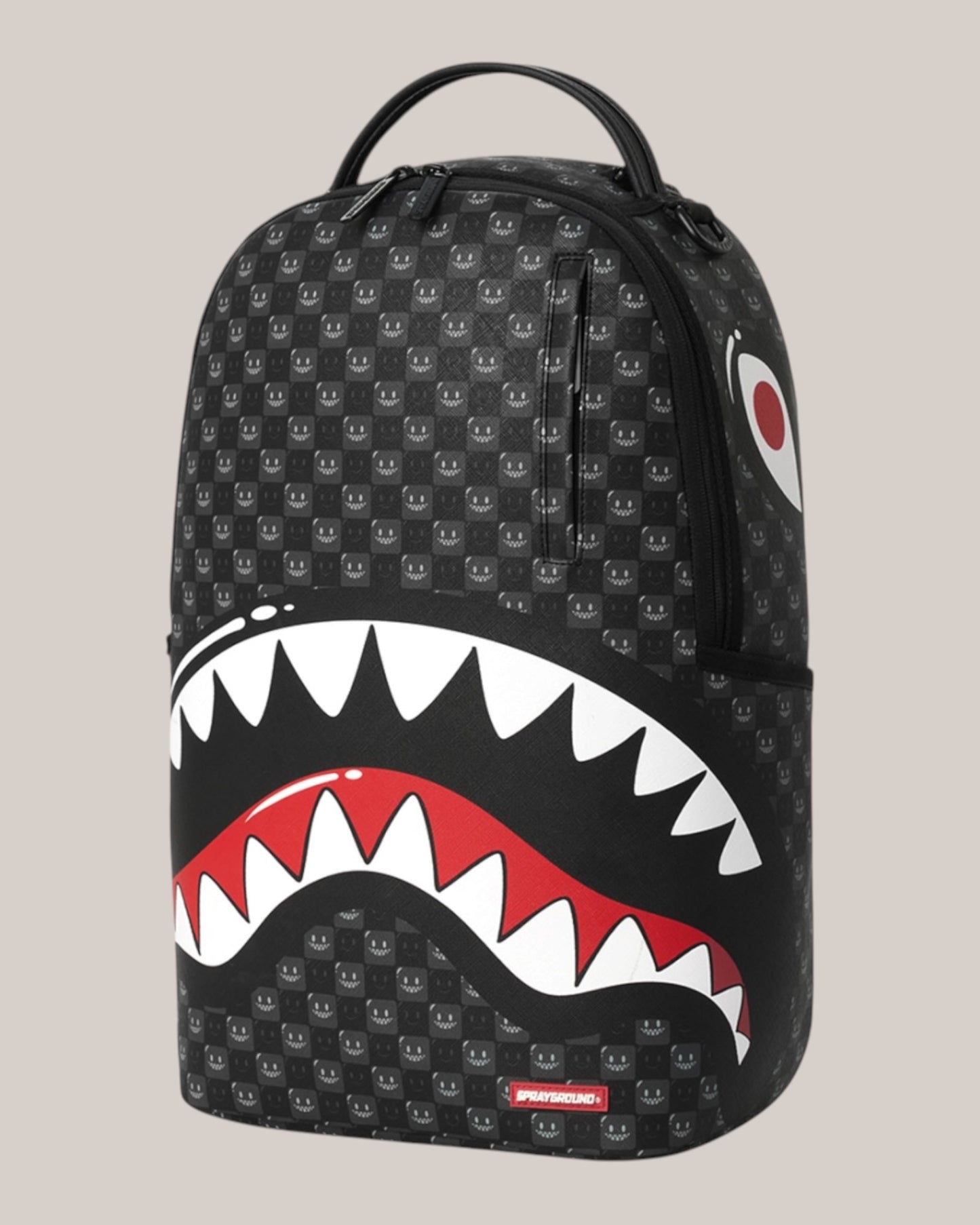 Zaino Unisex Sharks In Paris WTF Bubbly Black Check 910B8633NSZ Spayground