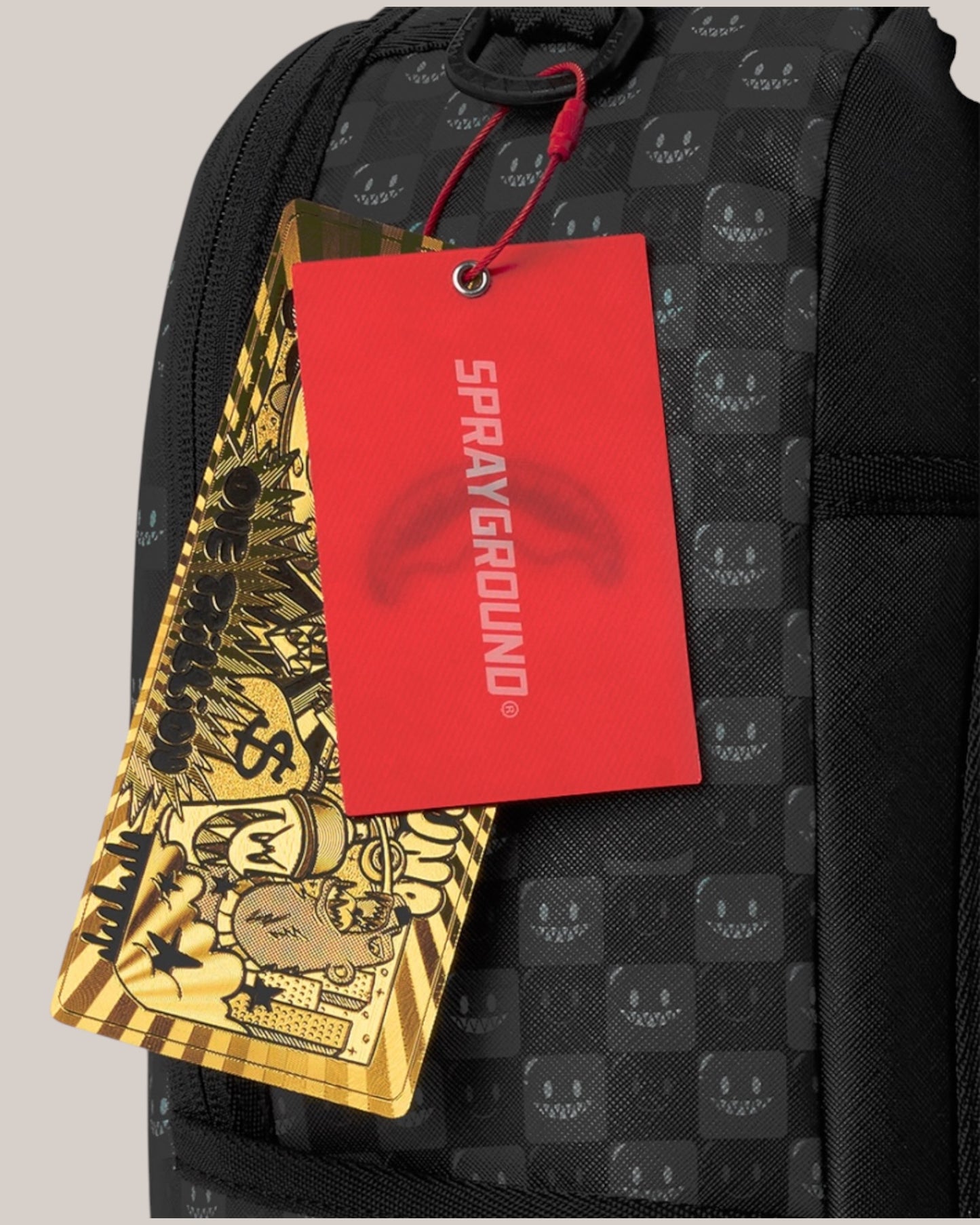 Zaino Unisex Sharks In Paris WTF Bubbly Black Check 910B8633NSZ Spayground