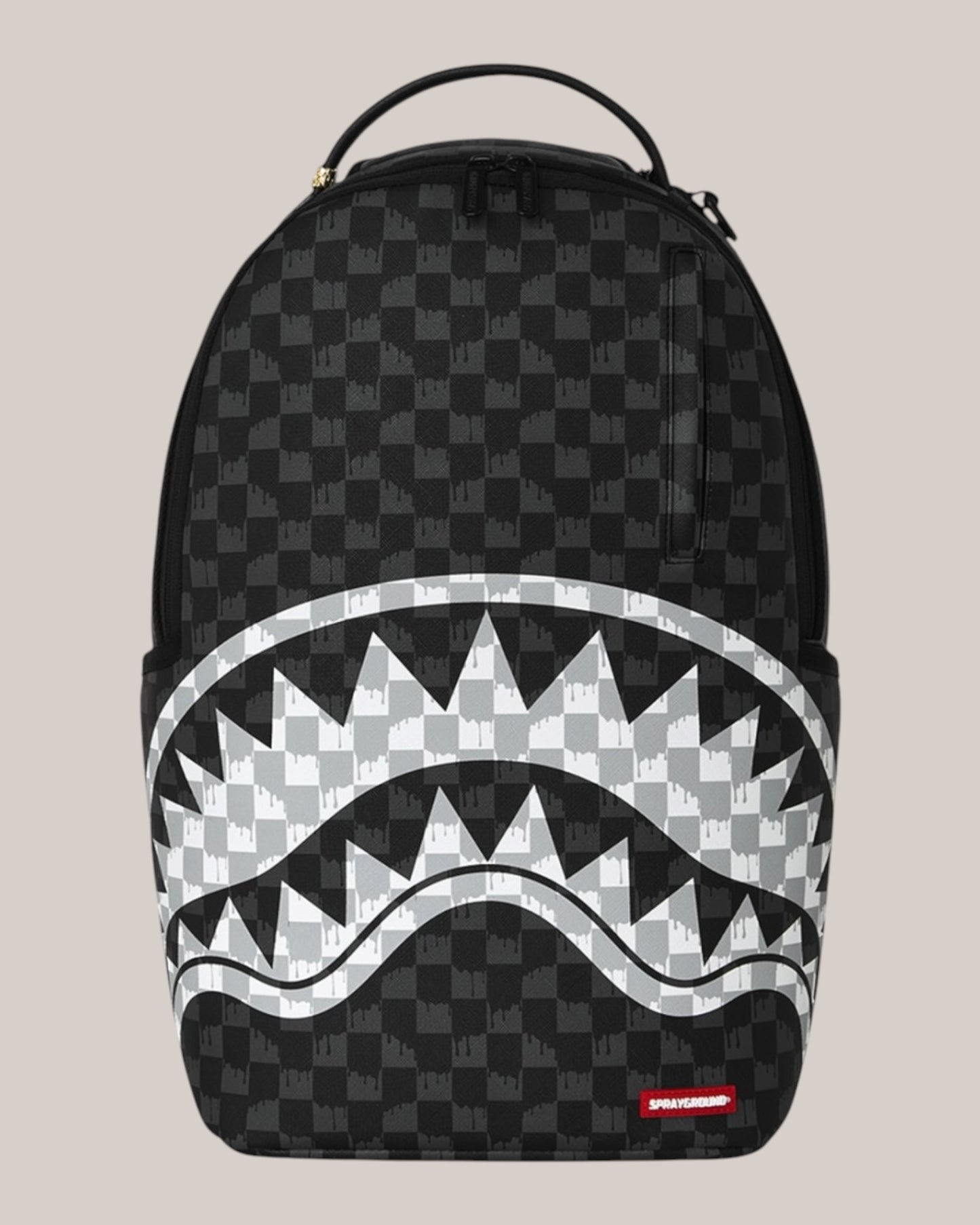 Zaino Unisex Black & White Drip Check Sharks 910B8553NSZ Spayground