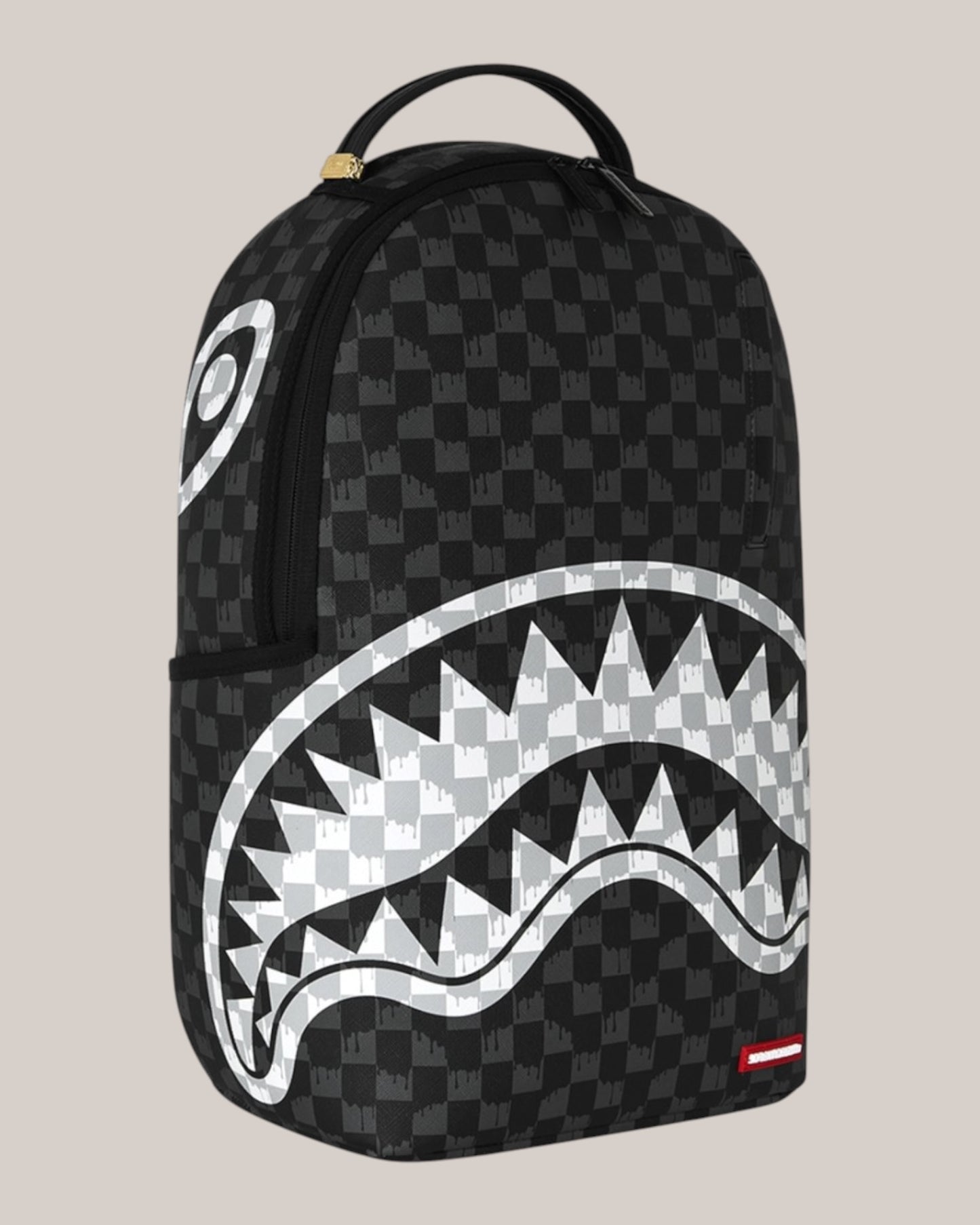 Zaino Unisex Black & White Drip Check Sharks 910B8553NSZ Spayground