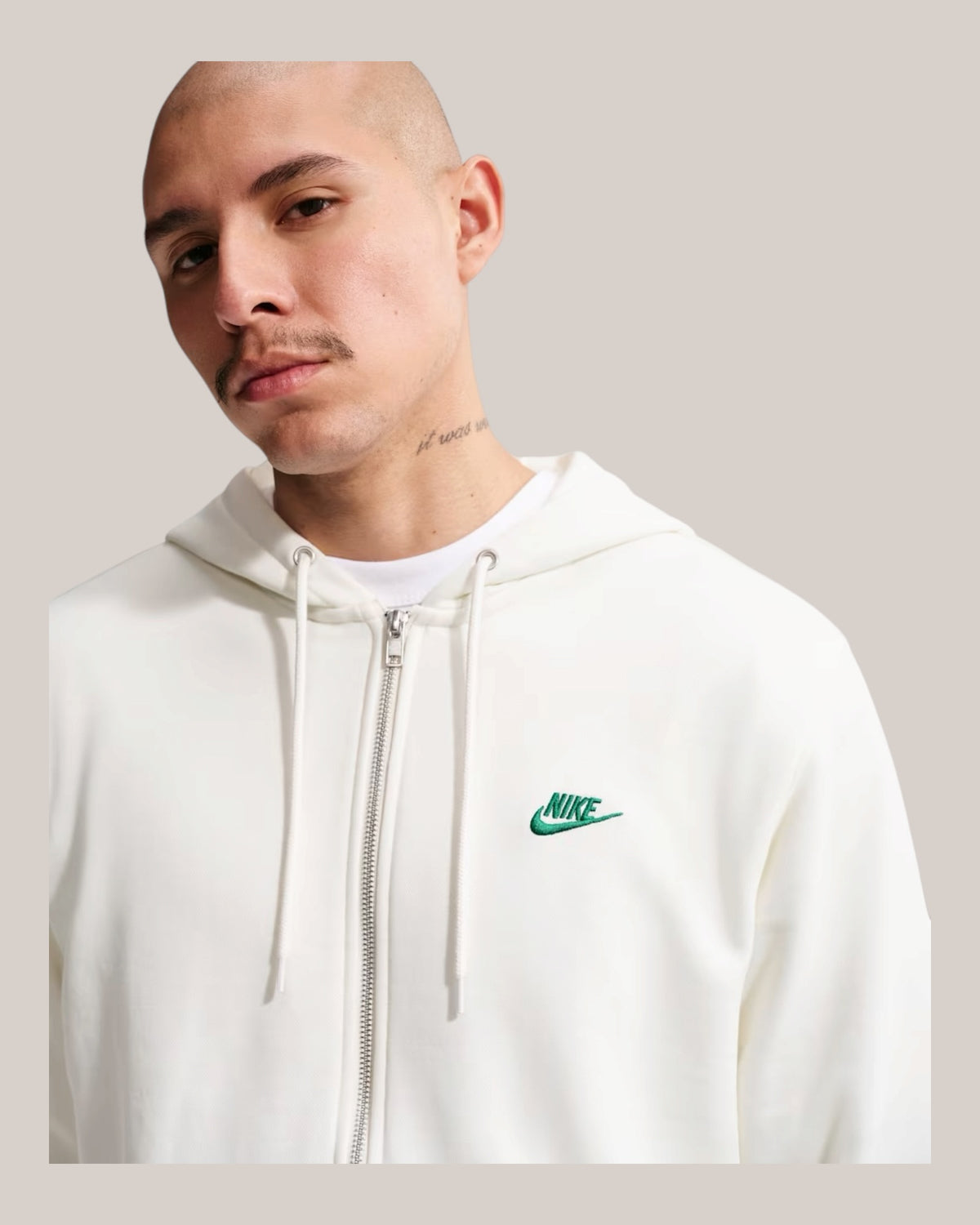 Nike French Terry Fleece Herren Hoodie Weiß – IF0676-133