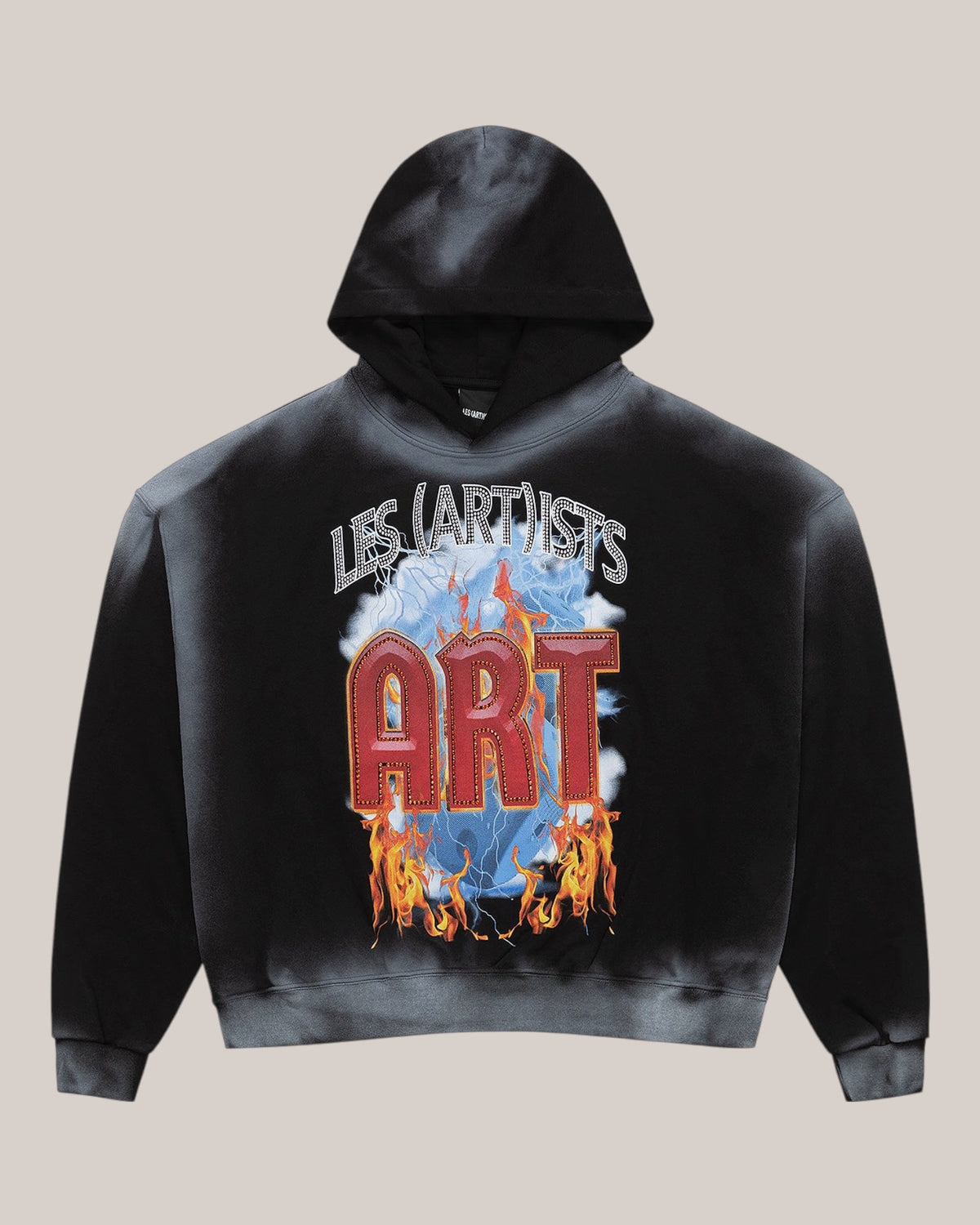 Les Artist Hoodie Crop Thunder Felpa Con Cappuccio 27SSLAHD5046-121