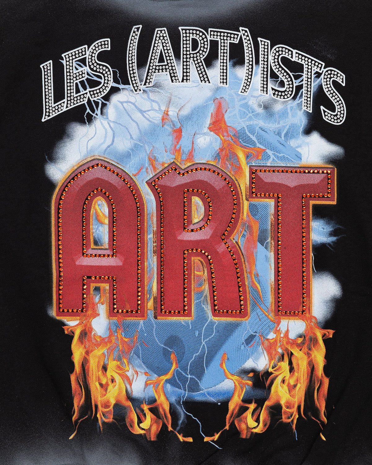 Les Artist Hoodie Crop Thunder Felpa Con Cappuccio 27SSLAHD5046-121