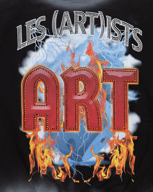 Les Artist Hoodie Crop Thunder Felpa Con Cappuccio 27SSLAHD5046-121