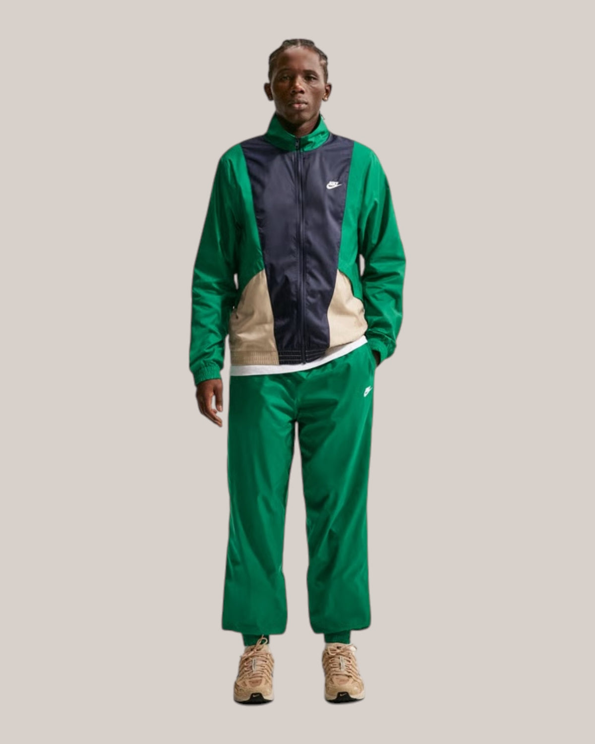 Nike Club Tuta Uomo Malachite/Linen/Obsidian/Bianco HJ1985-365