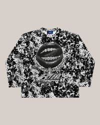 Art Supermoney T-Shirt Manica Lunga Nero Longsleeve Pixel