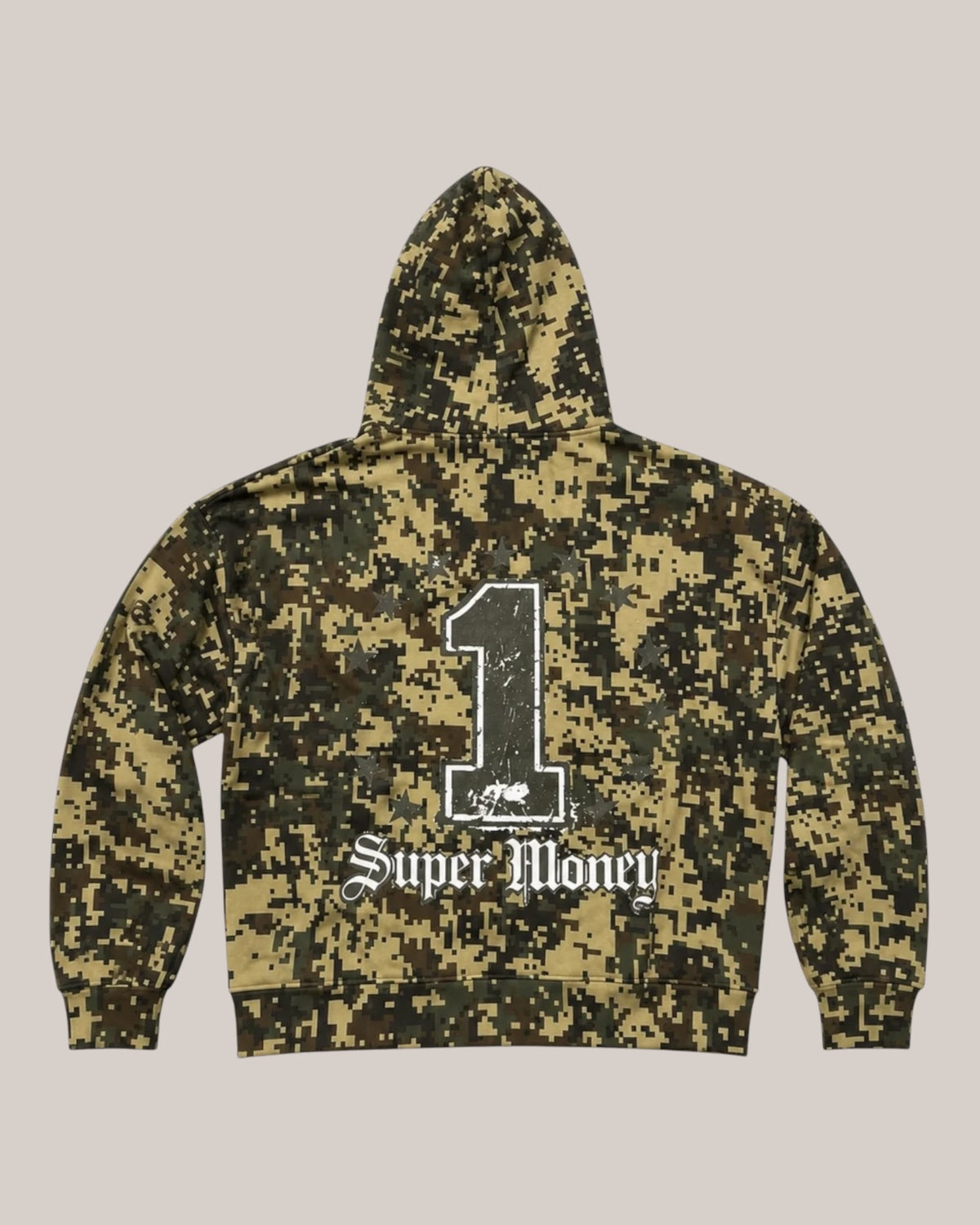 Art Supermoney Felpa Military Hoodie Pixel Military