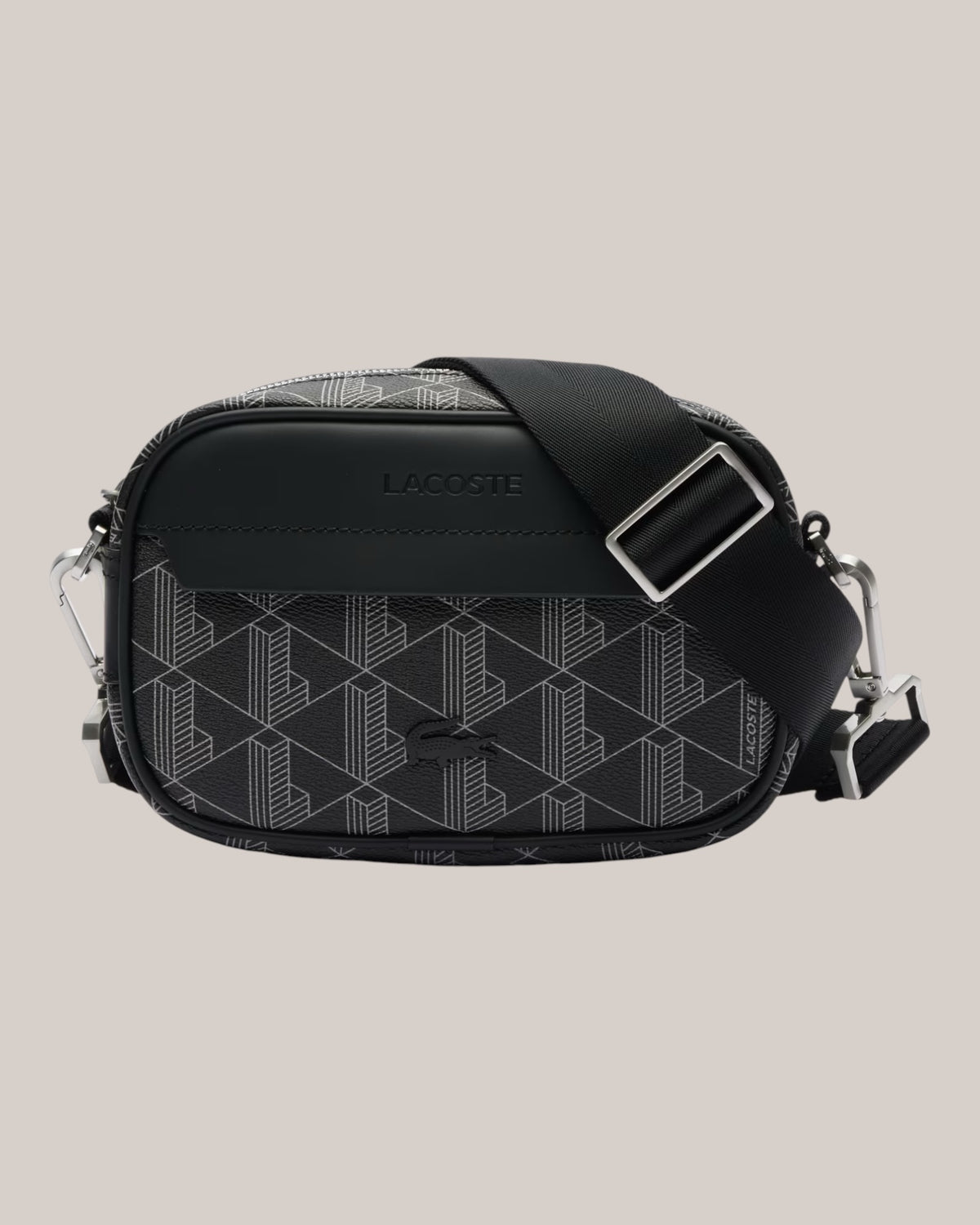 Lacoste Tracolla Monogram Noir Gris NH3650LX