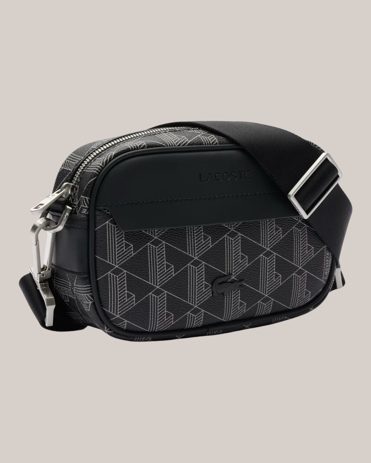Lacoste Tracolla Monogram Noir Gris NH3650LX