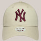 New Era Cappello Con Visiera New York Yankees Beige 60915726