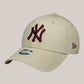 New Era Cappello Con Visiera New York Yankees Beige 60915726