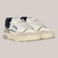 Sneakers CLC In Pelle e Suede Bianco Sand e Space Blu ROLM MC13 Autry
