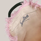 Borsa Vanity Large Regular In Canvas Di Cotone Ricamata Rosa VANI001 00340L MC2 Saint Barth