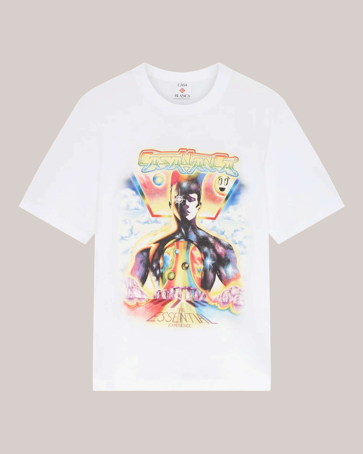 T-Shirt In Piquet The Essentials Experience Classic Tee Bianca SP26-JTS-056-01 Casablanca