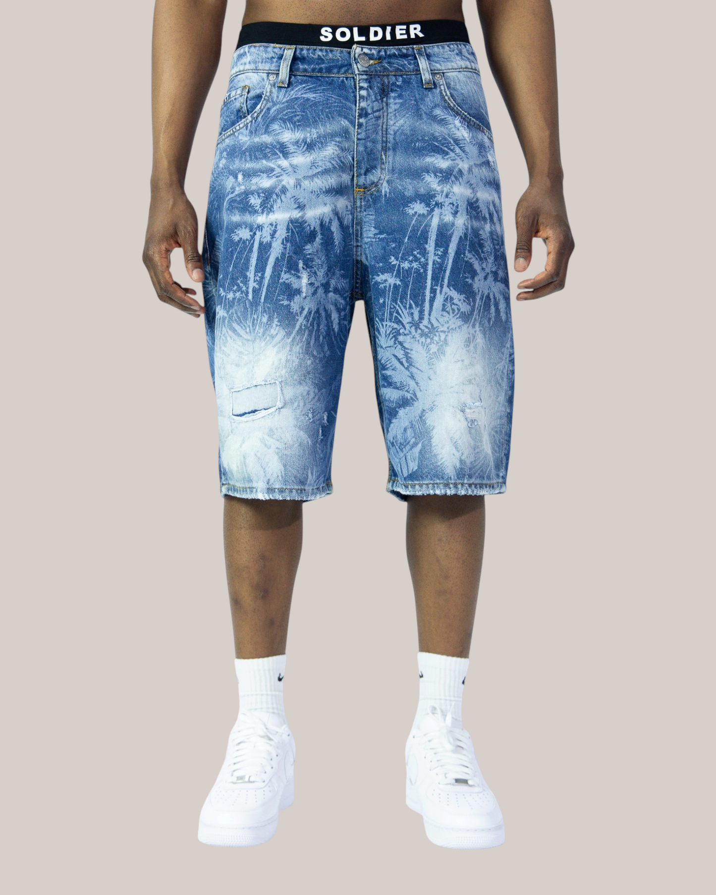 Short Baggy Fit Palma Blue Chiaro 05B Soldier