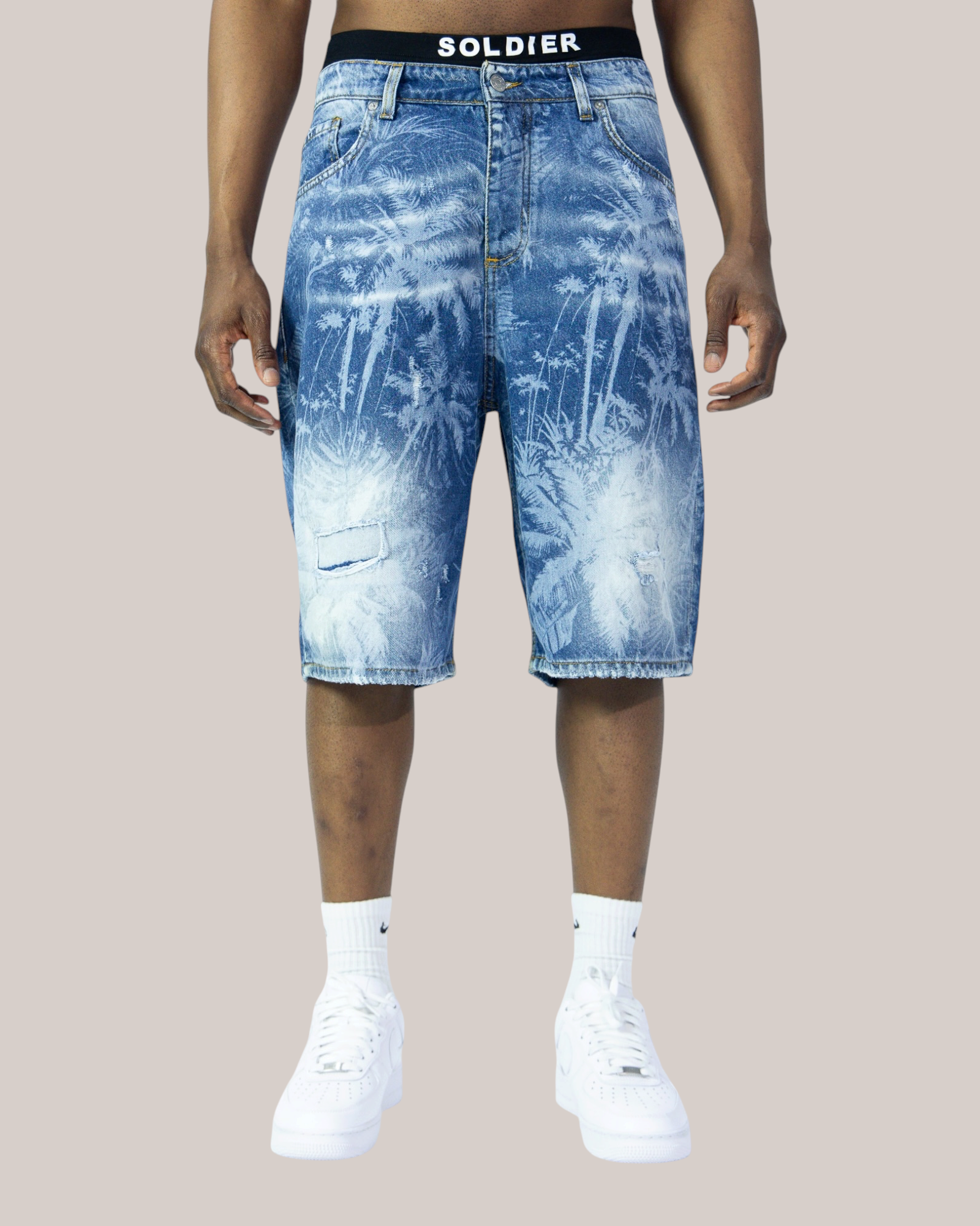 Short Baggy Fit Palma Blue Chiaro 05B Soldier