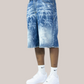 Short Baggy Fit Palma Blue Chiaro 05B Soldier