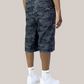 Short Baggy Fit Camo Dark Denim 010N Soldier