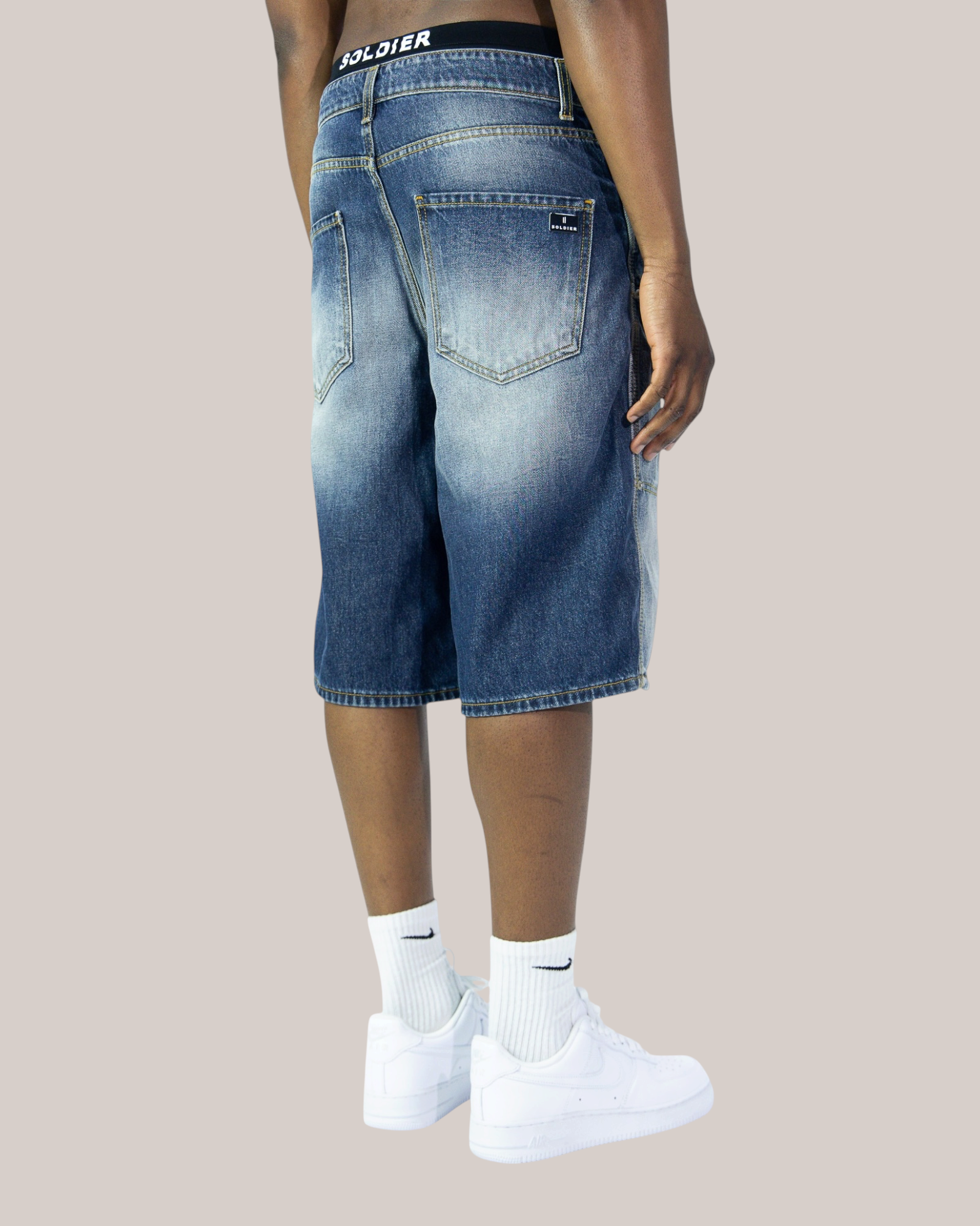 Short Baggy Fit Carpentier Blue Medio 01B Soldier